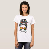 Beach Vibes Messy Bun Sunbril Summer Lover T-shirt (Voorkant volledig)