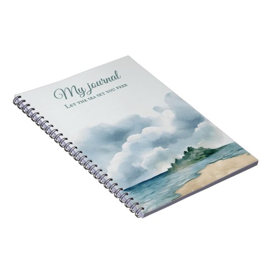 Beach Vibes Notebook | Coastal Journal Notitieboek (Rechterzijde)