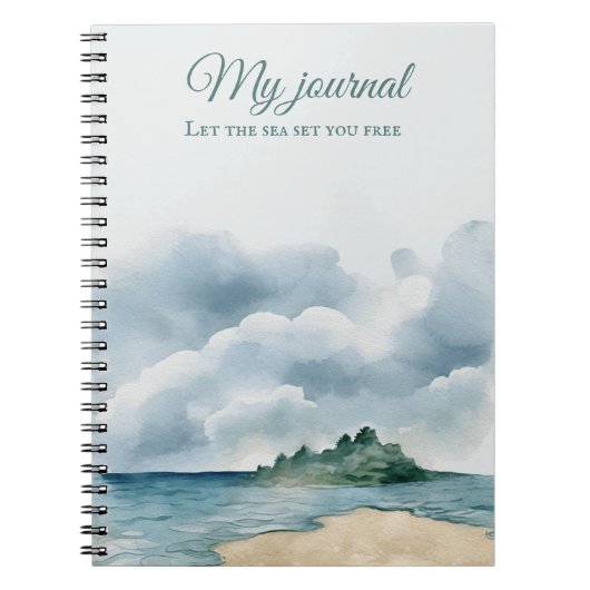 Beach Vibes Notebook | Coastal Journal Notitieboek (Voorkant)
