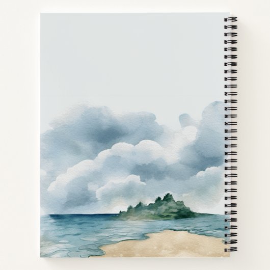 Beach Vibes Notebook | Coastal Journal Notitieboek (Achterkant)