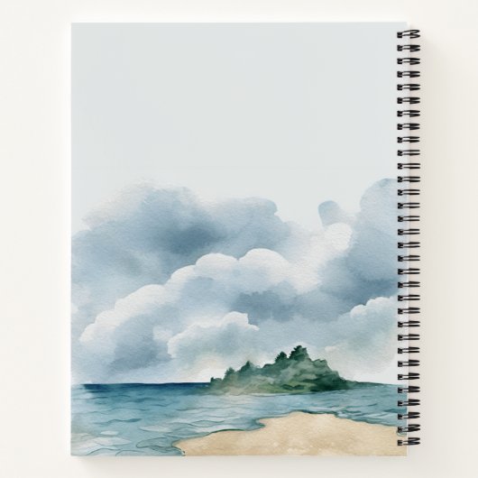 Beach Vibes Notebook | Coastal Journal Notitieboek (Achterkant)