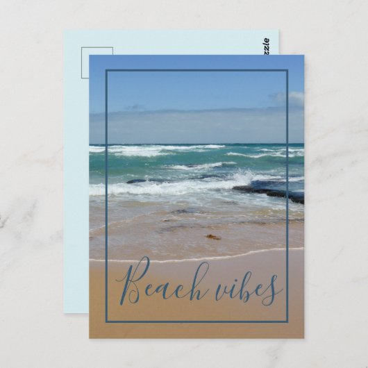 Beach Vibes Ocean Waves Briefkaart (Voorkant / Achterkant)