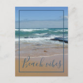 Beach Vibes Ocean Waves Briefkaart (Voorkant)