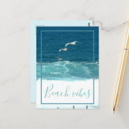 Beach Vibes Ocean Waves Briefkaart