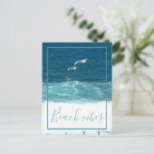 Beach Vibes Ocean Waves Briefkaart (Staand voorkant)