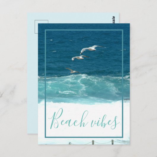 Beach Vibes Ocean Waves Briefkaart (Voorkant / Achterkant)