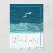 Beach Vibes Ocean Waves Briefkaart (Voorkant)