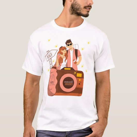 Beach Vibes paar doelen T-shirt (Voorkant)