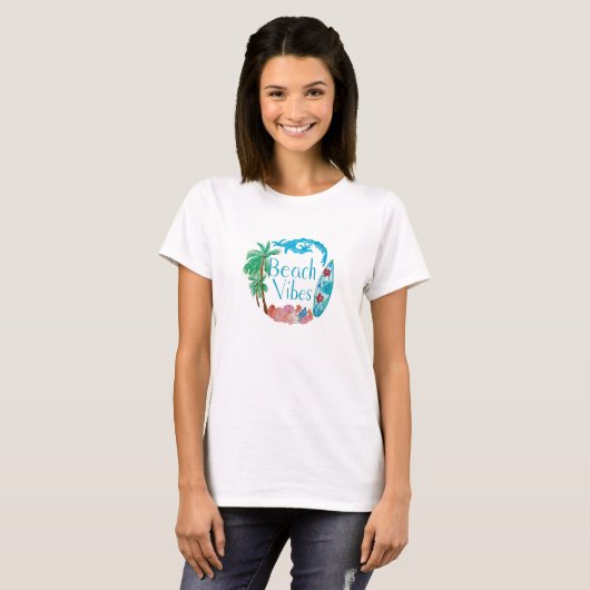Beach Vibes T-Shirt (Voorkant volledig)