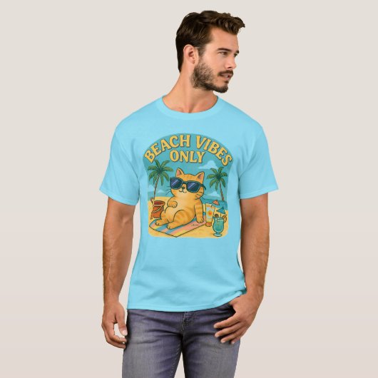 Beach Vibes T-Shirt - Cool Summer Design (Voorkant volledig)