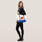Beach Vibes Tas met aangepaste naam & zon Logo (Voorkant (model))