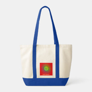 Beach Vibes Tas met aangepaste naam & zon Logo
