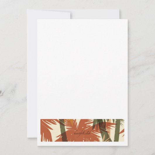 Beach Vibes uitnodiging (Achterkant)