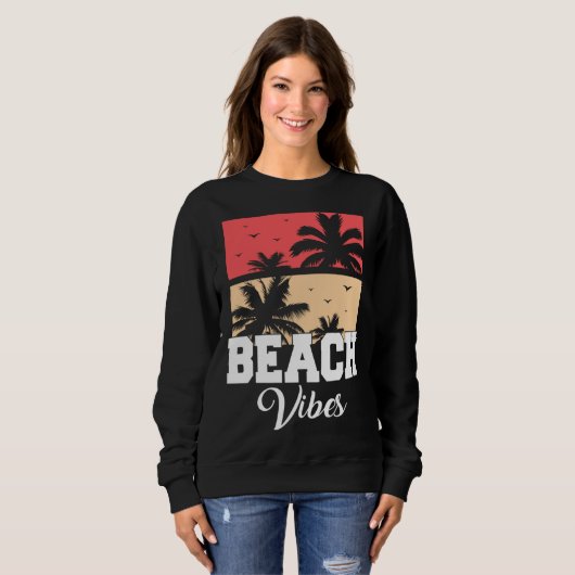 Beach Vibes Vacation Beach Summer Trui (Voorkant volledig)