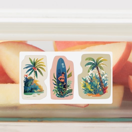 Beach Vibes Vinyl Stickers (Aangebracht)