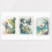 Beach Vibes Vinyl Stickers (Design 2)