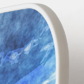 Beach Vibes Waterverf Palm Tree Sand Custom Text Pickleball Paddle (Links Detail)