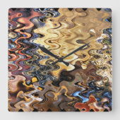 BEACH VIERKANTE KLOK (Voorkant)