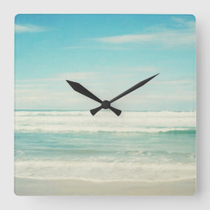 Beach Vierkante Klok
