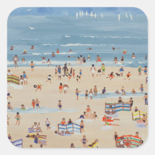 Beach Vierkante Sticker