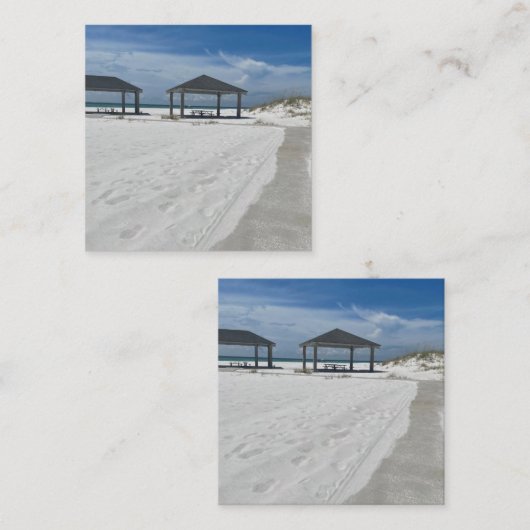 BEACH VIERKANTE VISITEKAARTJE (Voorkant / Achterkant)