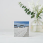BEACH VIERKANTE VISITEKAARTJE (Staand voorkant)