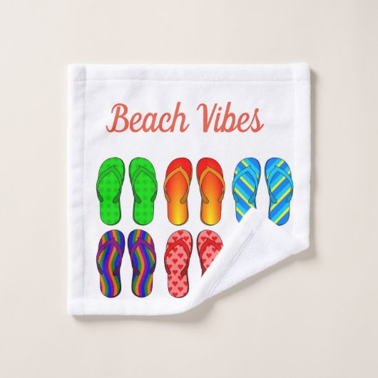 Beach Viibes Bad Handdoek (Wasdoekje)