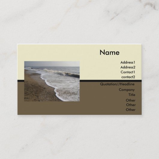 Beach Visitekaartje (Voorkant)