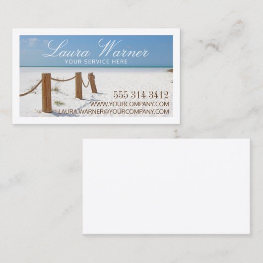 Beach Visitekaartje (Voorkant / Achterkant)