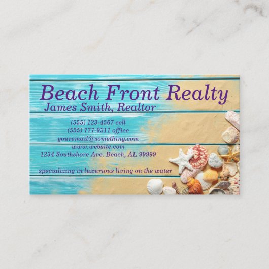 Beach Visitekaartje (Voorkant)
