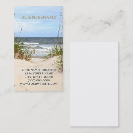 Beach Visitekaartjes (Voorkant / Achterkant)