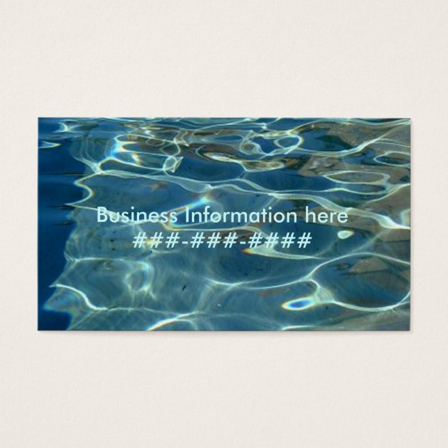 beach visitekaartjes (Voorkant)