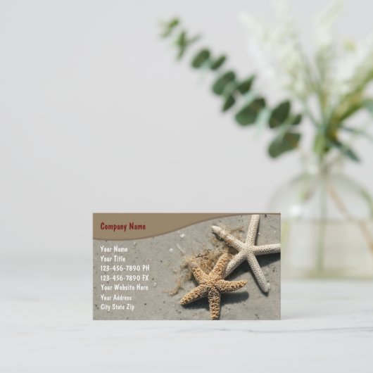 Beach Visitekaartjes (Staand voorkant)
