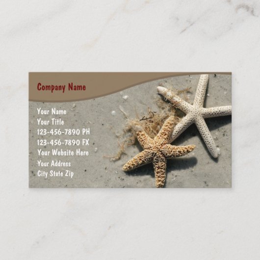 Beach Visitekaartjes (Voorkant)