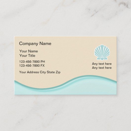 Beach Visitekaartjes (Voorkant)