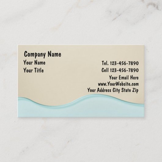 Beach Visitekaartjes (Voorkant)