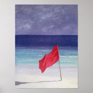 Beach vlag - Storm Warning 1985 Poster