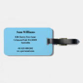 Beach Volleyball Bagagelabel (Achterkant horizontaal)