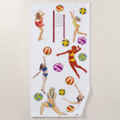Beach Volleyball Beach Towel Strandlaken (Voorkant)