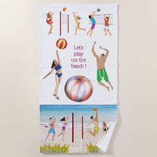 Beach Volleyball Beach Towel Strandlaken