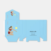 Beach Volleyball Bedankdoosjes (Uitgevouwen)