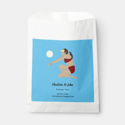 Beach Volleyball Bedankzakje (Voorkant)