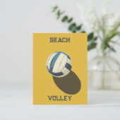 Beach Volleyball Briefkaart (Staand voorkant)