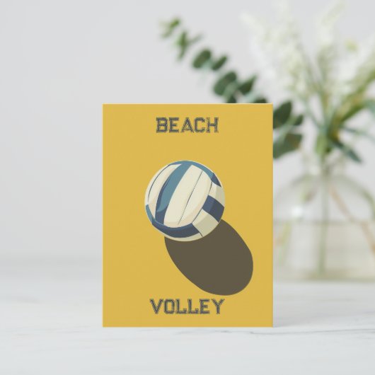 Beach Volleyball Briefkaart (Staand voorkant)