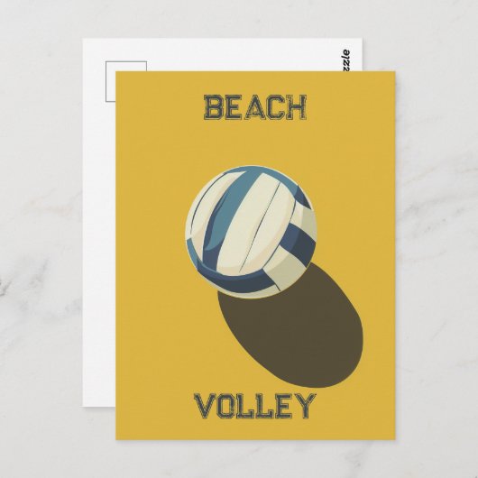 Beach Volleyball Briefkaart (Voorkant / Achterkant)