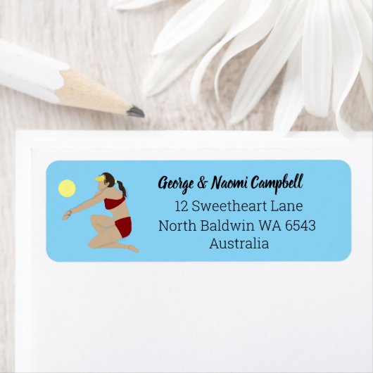 Beach Volleyball Etiket (Insitu)