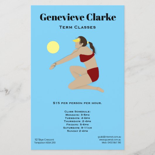 Beach Volleyball Flyer (Voorkant)