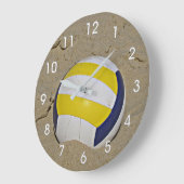 BEACH VOLLEYBALL FOTO CLOCK GROTE KLOK (Hoek)
