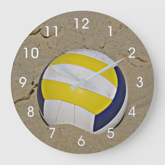 BEACH VOLLEYBALL FOTO CLOCK GROTE KLOK (Voorkant)
