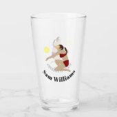 Beach Volleyball Glas (Achterkant)